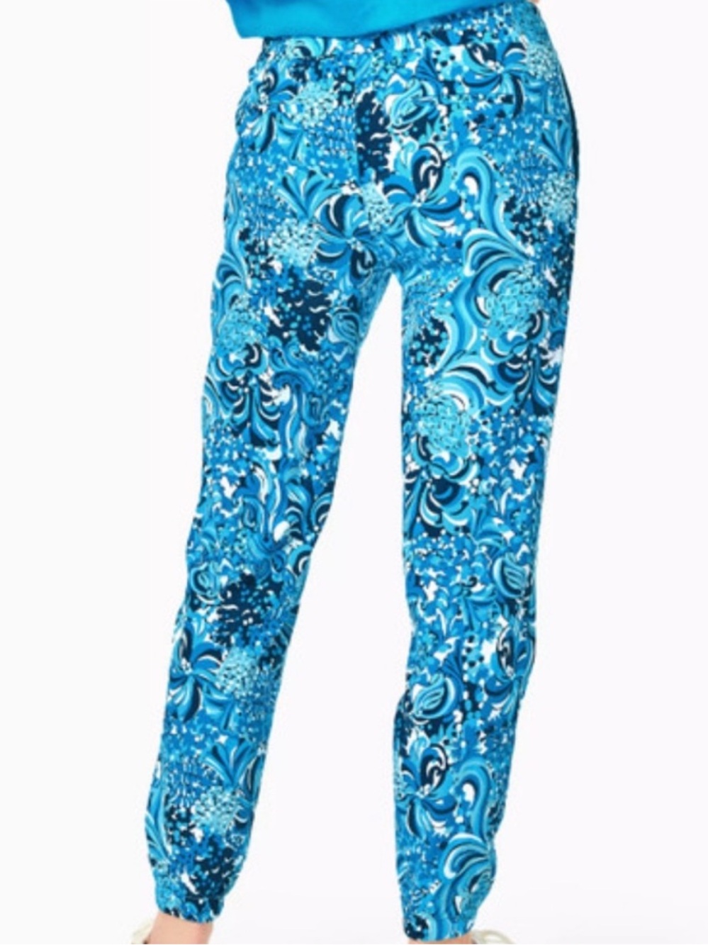 NWT Lilly Pulitzer Rici Jogger Pants Mermazing Sz S - Picture 2 of 13